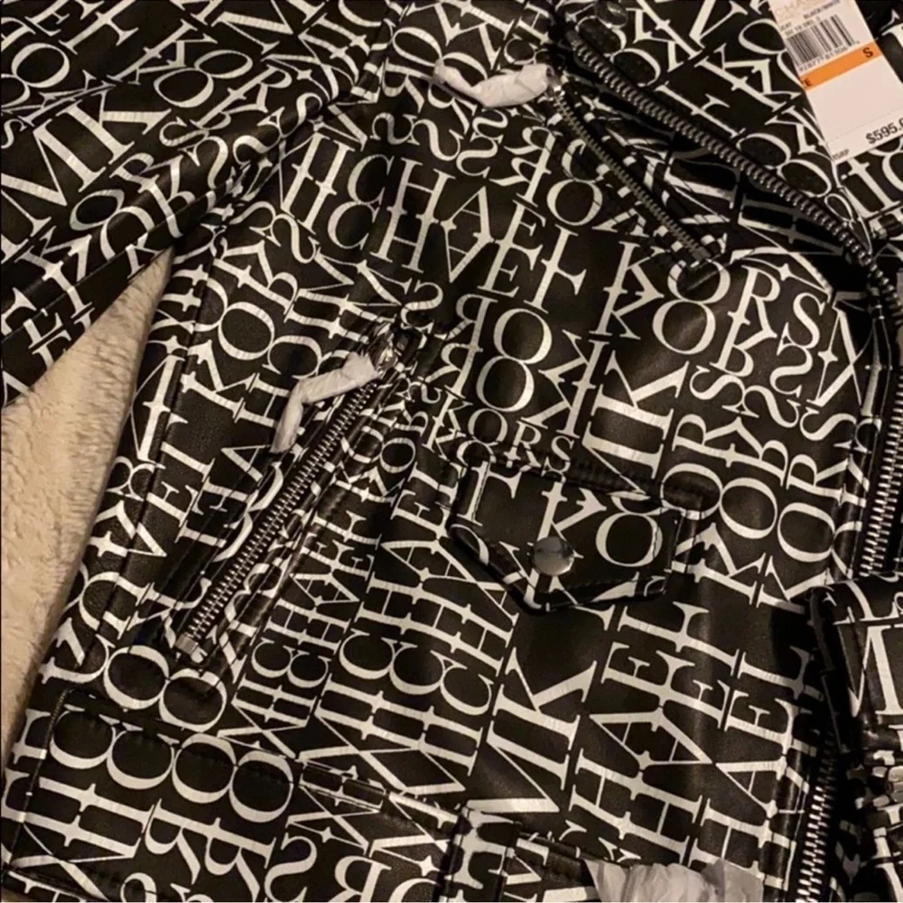 NWOT Michael Kors Monochrome Logo Jacket RARE Sz M